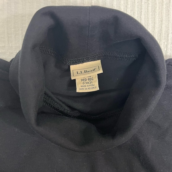 Black Cotton Turtleneck by L.L. Bean - Picture 2 of 6